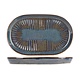 PROOF Porcelain  Assiette - plat ovale  19 x 12,5 cm  " SOLAS BLUE "