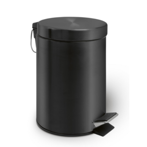 M&T Pedal bin 12 liter  matte black powder coating