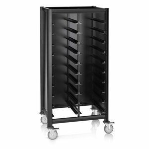 M&T Tray trolley for 2 x 10 trays  GN 1/1 " The total black collection "