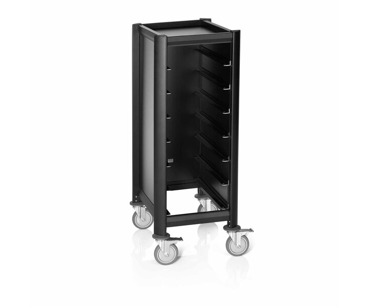 M&T Tray trolley for 7 trays  GN 1/1 " The total black collection "