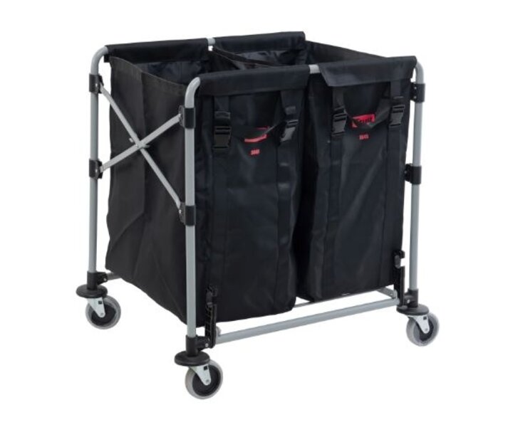 TRUST TROLLIES Chariot à linge 200 litres  ( 2 x 100 litres )