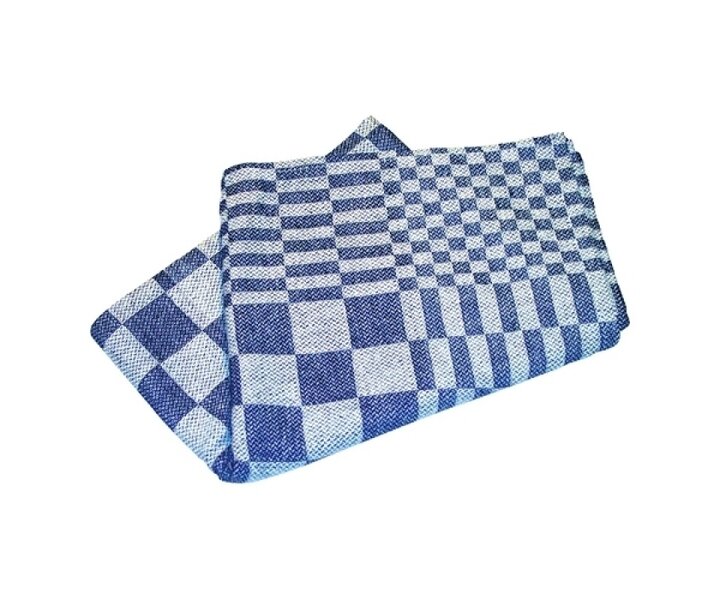 M&T Torchon de cuisine 65 x 65 bleu/blanc coton lot de 12 pièces