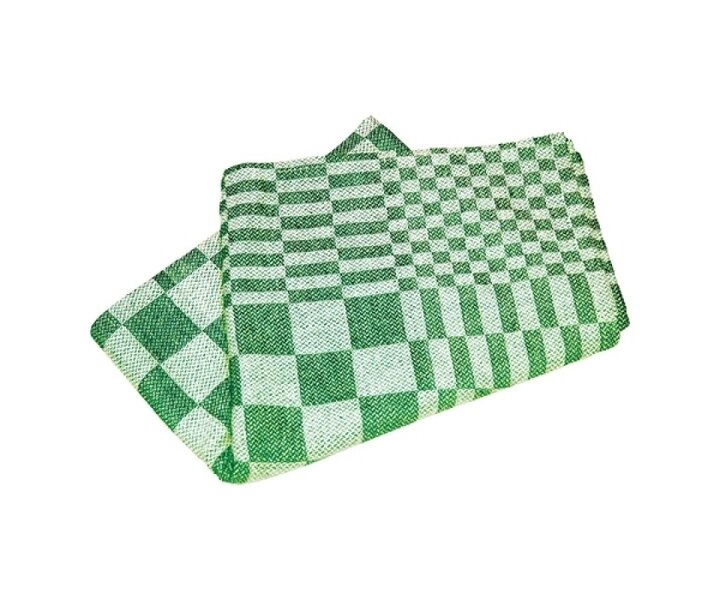 M&T Torchon de cuisine 65 x 65 vert/blanc coton lot de 12 pièces