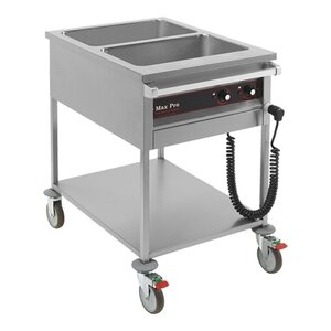 MAX PRO  Chariot bain-marie type 2 x GN 1/1
