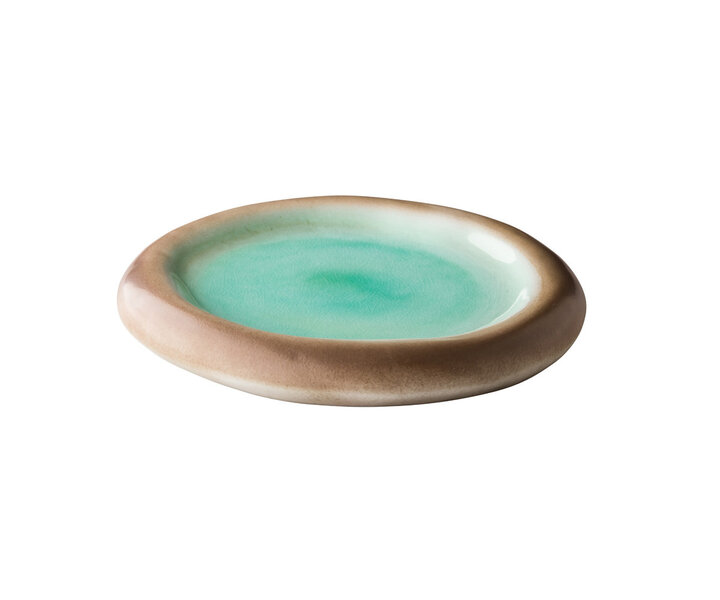 STYLEPOINT  Bord Ø  25 cm x h 3 cm " Blue Lagoon "