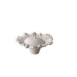 STUDIO RAW  Bol sur pied avec couvercle 22/12 cm x h 10,5 cm  " Everest "