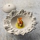 STUDIO RAW  Kommetje op voet met deksel 12 /6 cm x h 6,3 cm  " Everest "