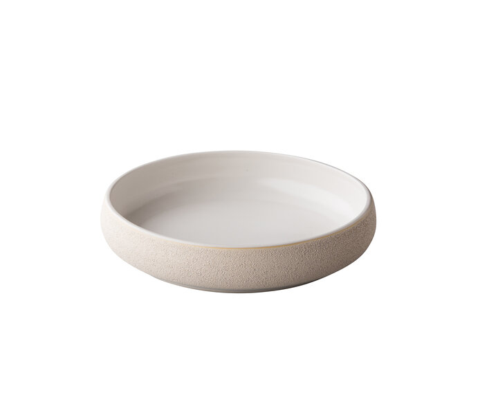 STUDIO RAW  Deep gourmet plate - Bowl  Ø  24 cm x h 5 cm " Vulcanic "  Design by Kevala