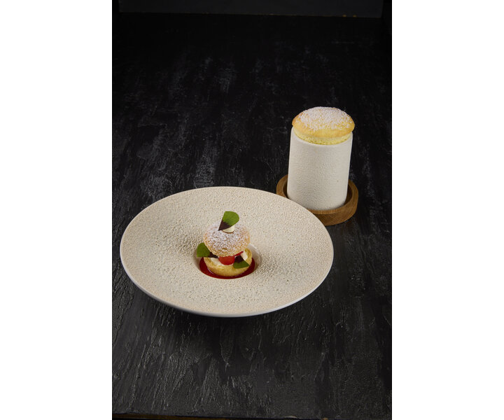 STUDIO RAW  Gourmet bord Ø 25 cm  " Vulcanic "  Design by Kevala