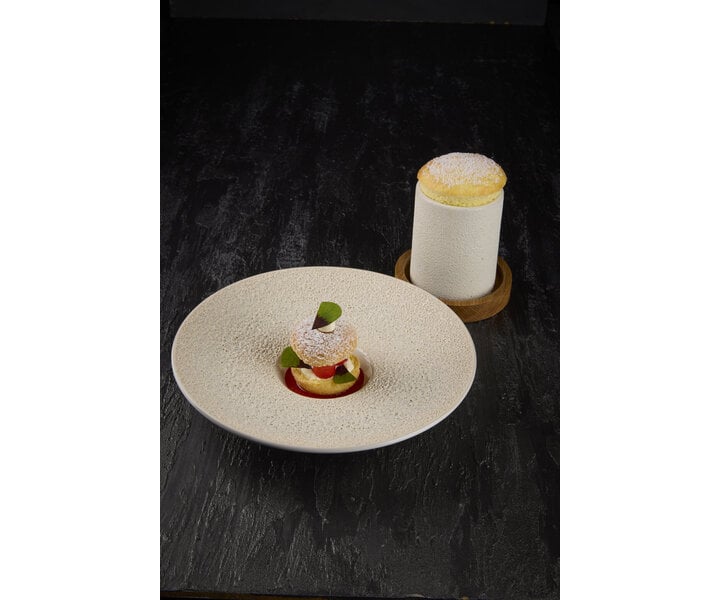 STUDIO RAW  Gourmet plate  Ø 25 cm  " Vulcanic "  Design by Kevala
