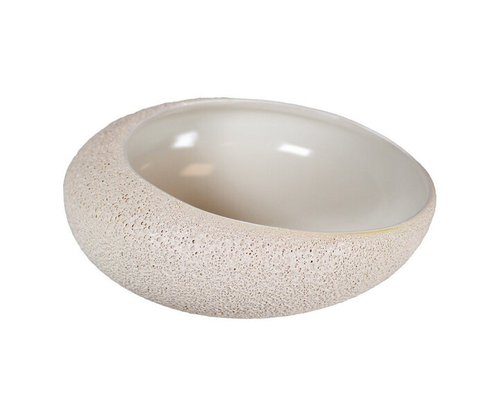 STUDIO RAW  Gourmet plate  Ø 21 cm x 8,1 cm angled model   " Vulcanic "  Design by Kevala