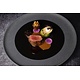 STUDIO RAW  Plat bord Ø 28 cm x h 2,5 cm " Black Vulcanic " Design by Kevala