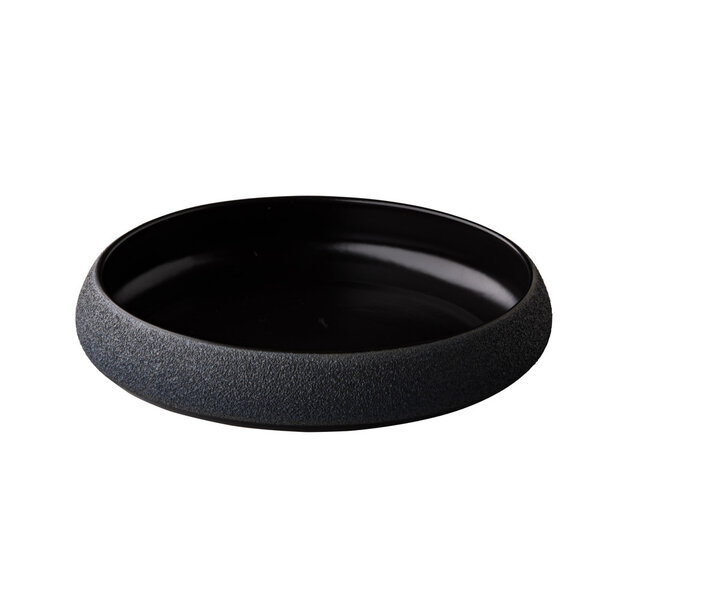 STUDIO RAW  Assiette creuse  Ø 24 cm h 5 cm  " Black Vulcanic " Design by Kevala