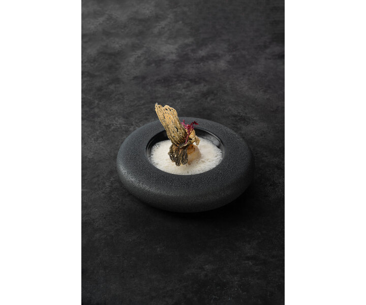 STUDIO RAW  Bol forme donut  Ø  17 cm "  Black Vulcanic " Design by Kevala