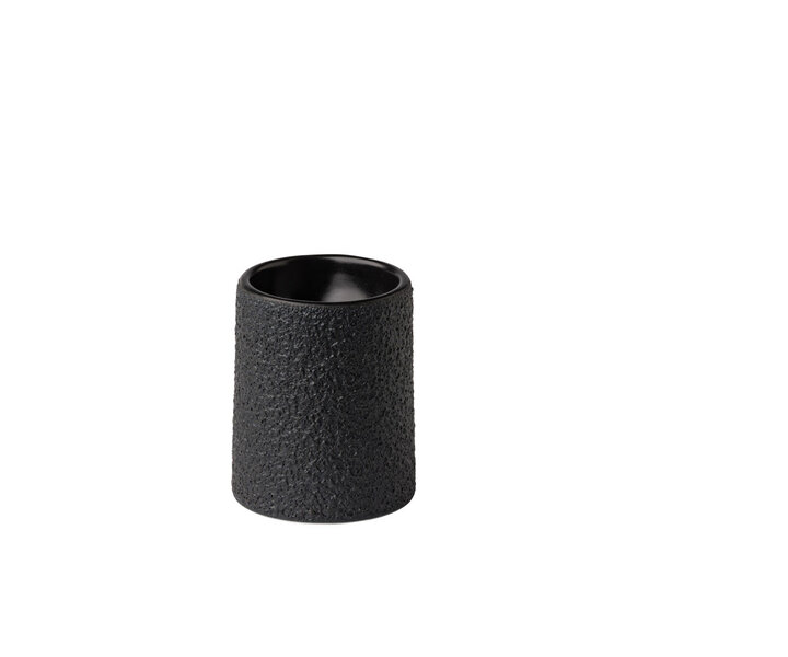 STUDIO RAW  Tower bowl  Ø 8 cm x h  10 cm " Black Vulcanic "  Design by Kevala