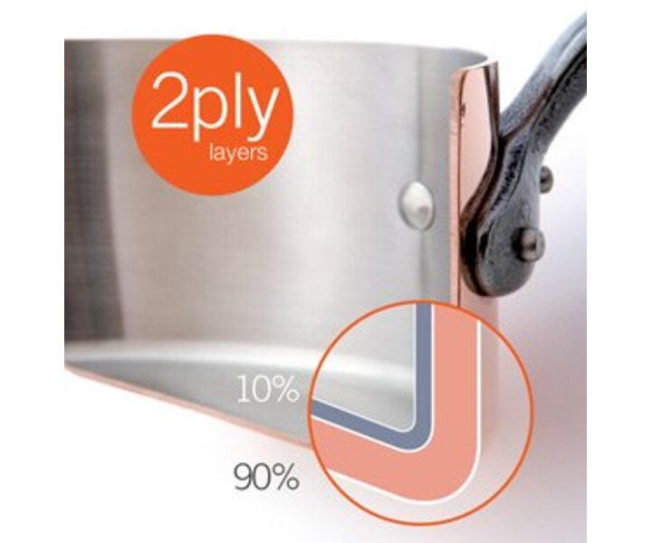 MAUVIEL  Plat rond avec deux poignées 26 cm