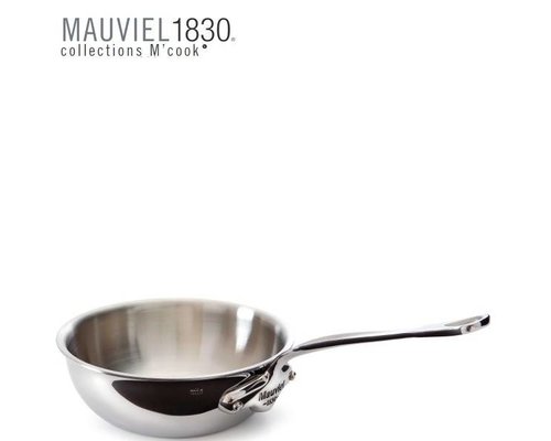 MAUVIEL  Sauté pan curved splayed 24 cm