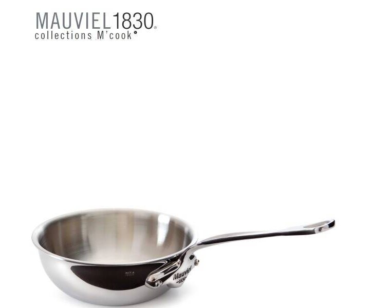 MAUVIEL  Sauté pan curved splayed 16 cm