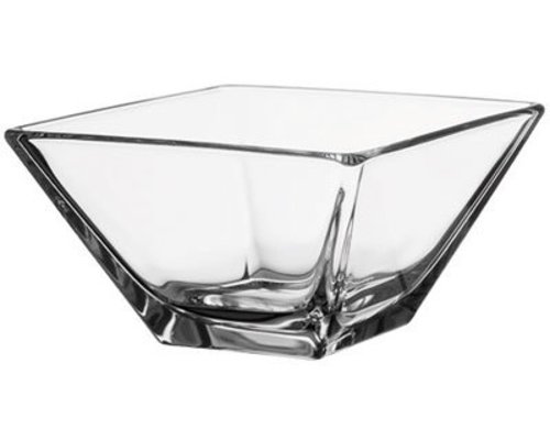 M&T Bol- Saladier carré en verre 14 x 14 cm Pyramide