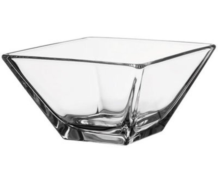 M&T Bol - Saladier carré en verre 20 x 20 cm Pyramide