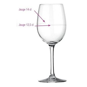 ARCOROC  Verre à vin 35 cl Cabernet jaugé