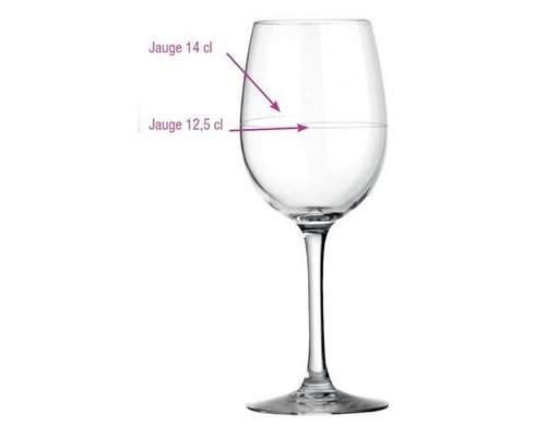 ARCOROC  Verre à vin 35 cl Cabernet jaugé