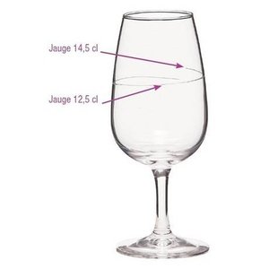 ARCOROC  Verre à vin 21,5 cl Viticole jaugé