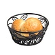 M&T Breadbasket black wrought iron round 23 cm