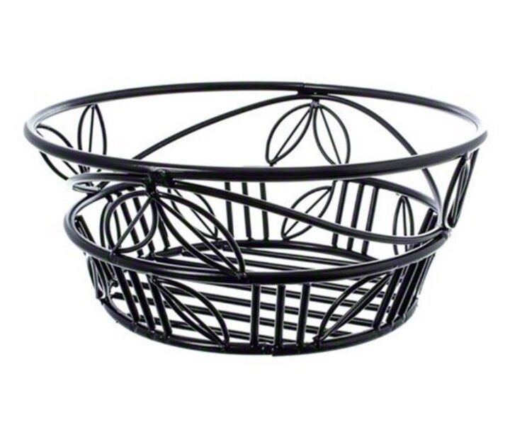 M&T Broodmand zwart smeedijzer rond 23 cm