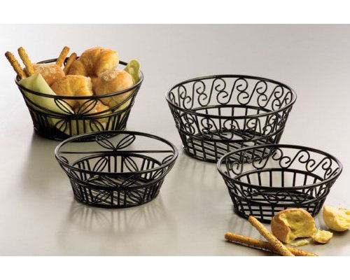 M&T Breadbasket black wrought iron round 23 cm