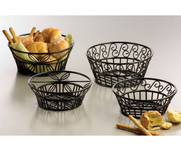 M&T Breadbasket black wrought iron round 23 cm