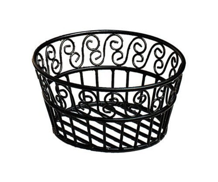 M&T Broodmand zwart smeedijzer rond 23 cm