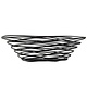 M&T Bread basket oval black painted metal 23 cm