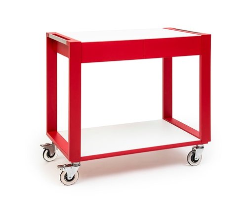 ZEPé Serving trolley 2 tiers red