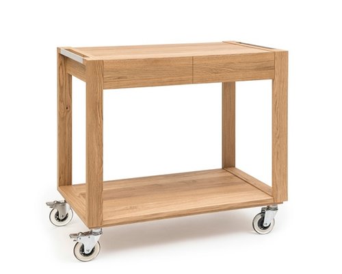 ZEPé Serving trolley 2 tiers oak