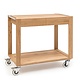 ZEPé Serving trolley 2 tiers oak
