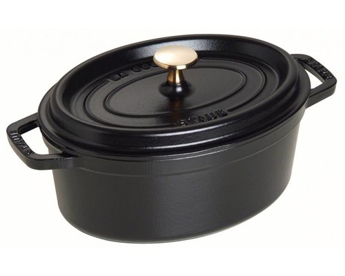 STAUB Cocotte ovaal 23 cm zwart