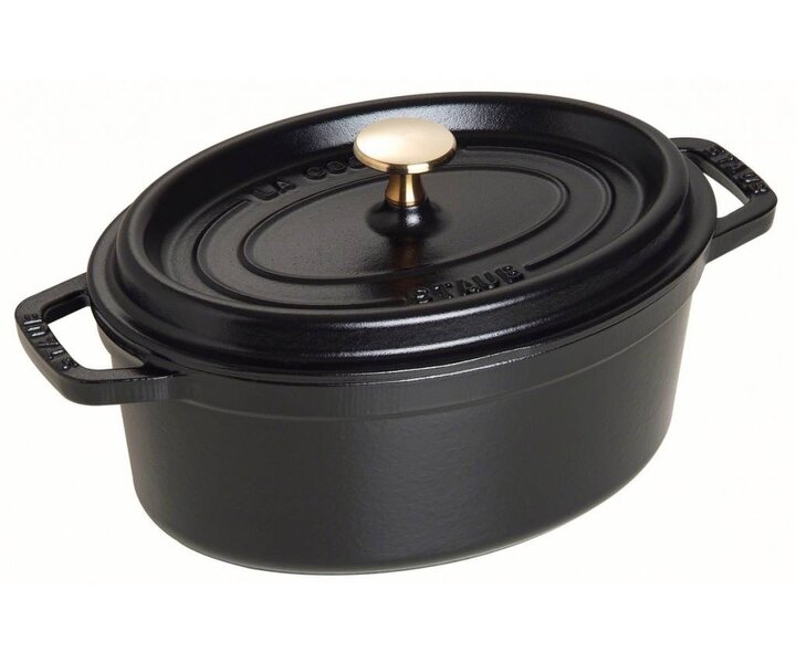 STAUB Cocotte ovaal 23 cm zwart