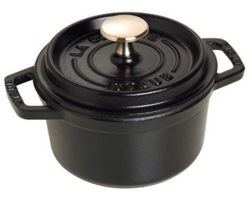 STAUB Cocotte rond 12 cm zwart