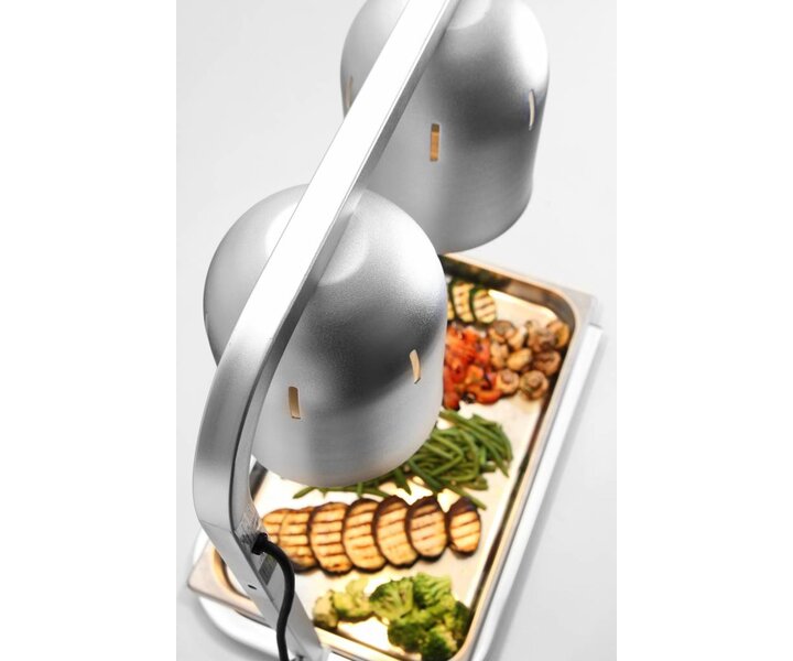 M&T Portique chauffe-plat avec 2 lampes infrarouges