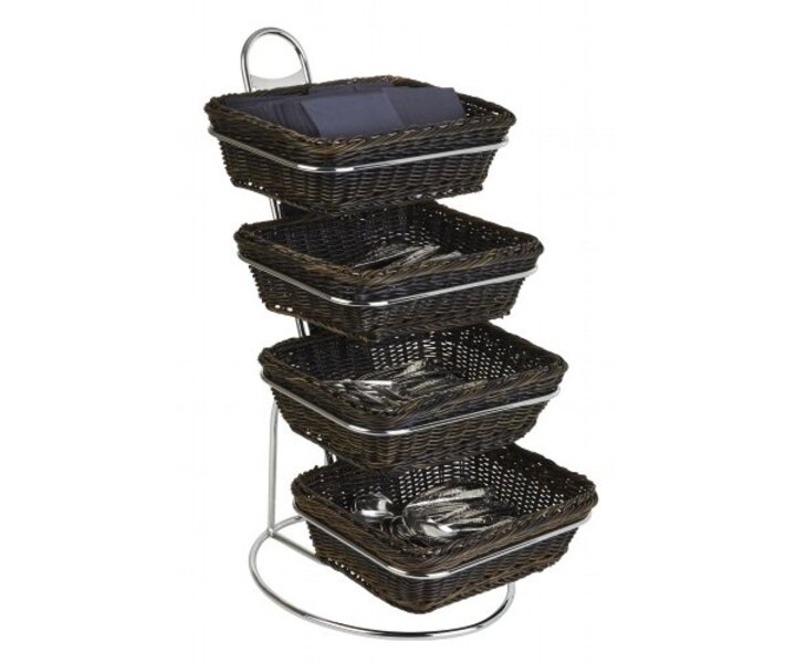 M&T Présentoir de buffet avec 4 pcs paniers GN 1/2