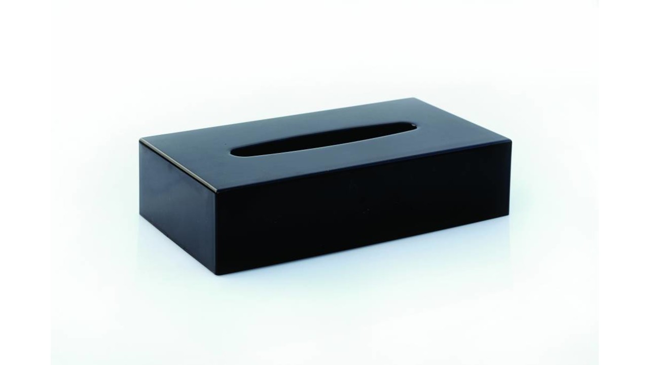Tissue holder rectangular black M&T International Hotel & Restaurant