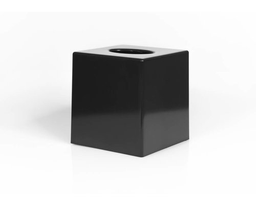 M&T Tissue holder cube mode glossyl black