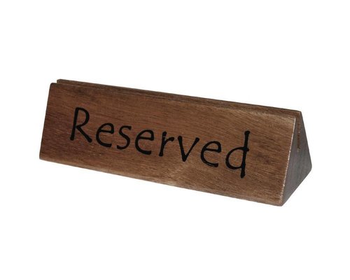 M&T Reserved sign wood set of 10 pieces