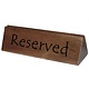 M&T Reserved sign hout set van 10 stuks