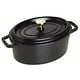 STAUB Oval cocotte 27 cm black