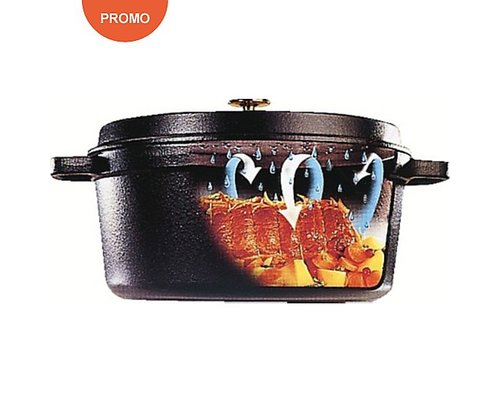 STAUB Oval cocotte 27 cm black