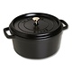 STAUB Cocotte rond 24 cm zwart