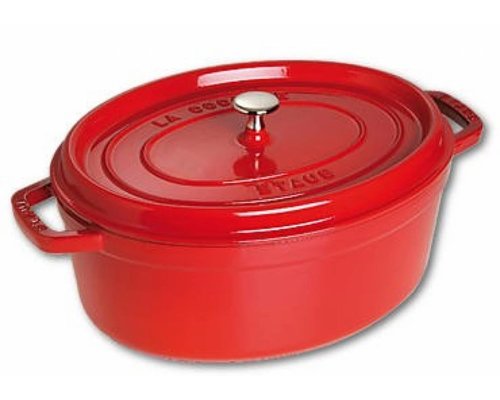 STAUB Cocotte ovaal 37 cm rood