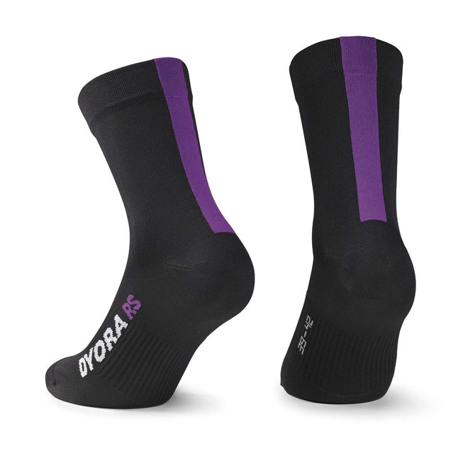 Assos Dyora RS Socks (Zwart/Paars)